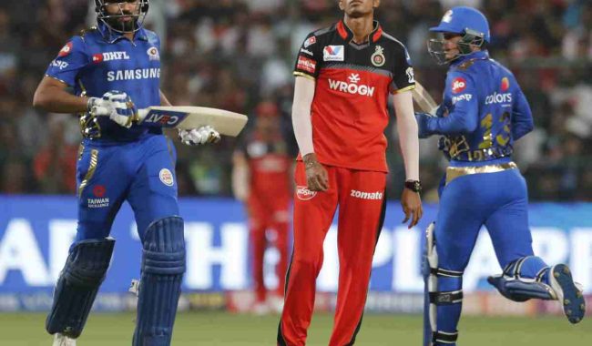 Royal Challengers Cricket Vs Mumbai Indians Cricket Match Scorecard